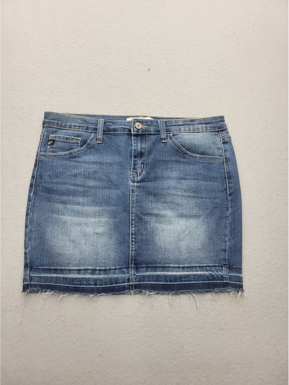 Kancan Women Skirt 9 Blue Mini Jean Raw 44 Hem Estilo Classic Stylish Quality